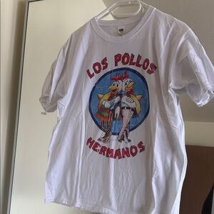 Fruit of the Loom White Los Pollos Hermanos Graphic Tee